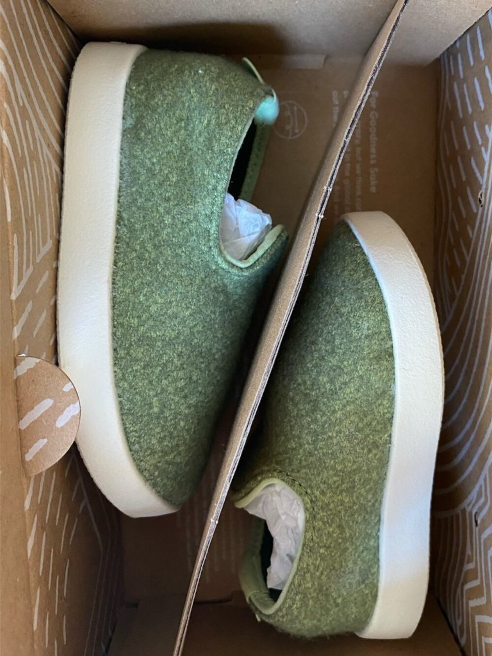 All birds SmallBirds, Toddler  Slip-On Sneakers in Olive Green